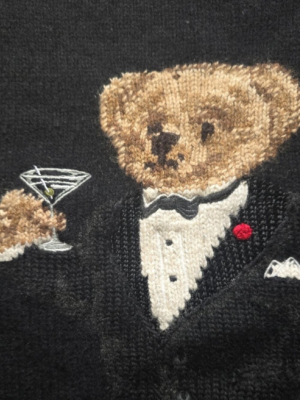 Martini Bear Wool Sweater Polo Ralph Lauren - Picture 5 of 9